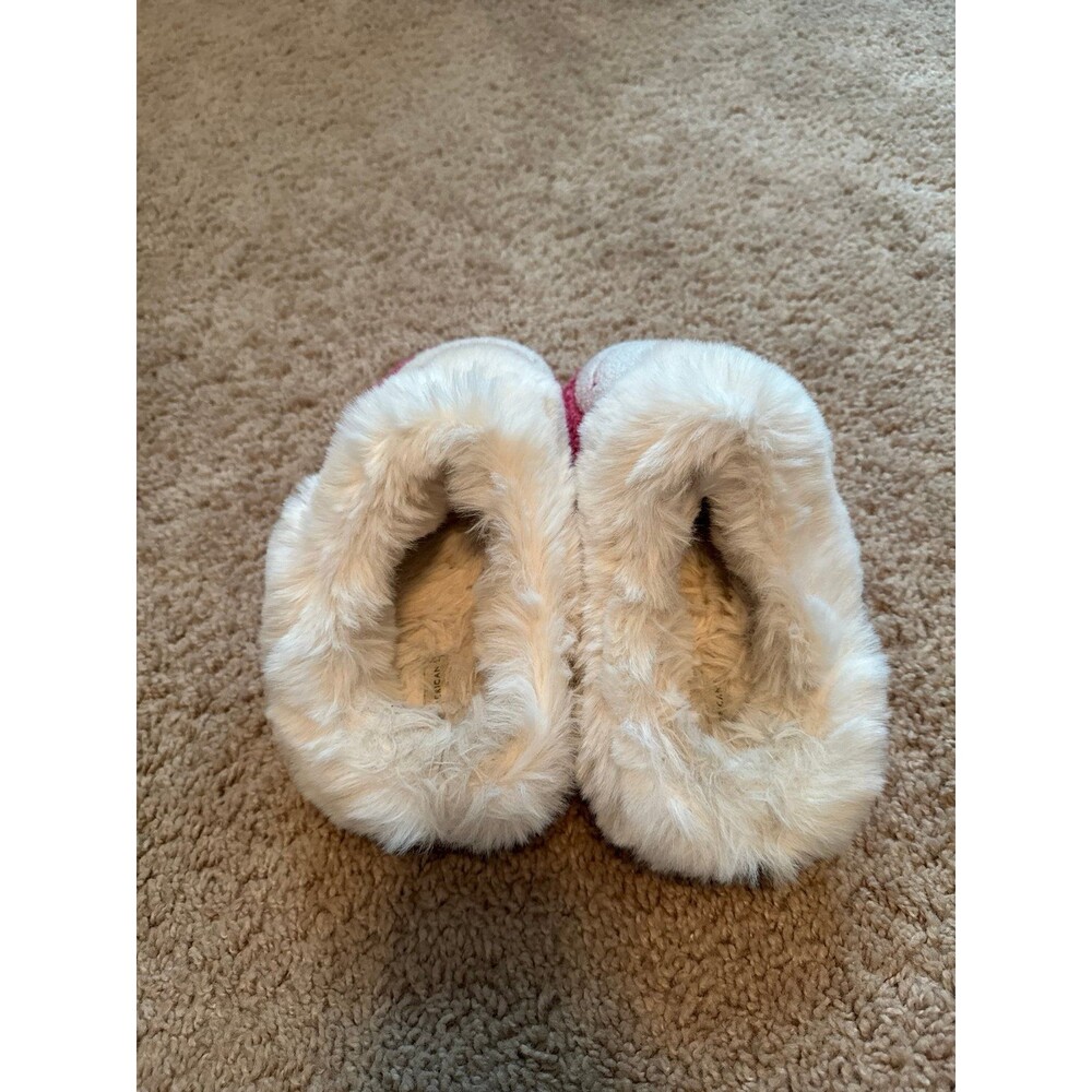 American Eagle Pink Smiley Face Slippers – Size 7 - Picture 2 of 3